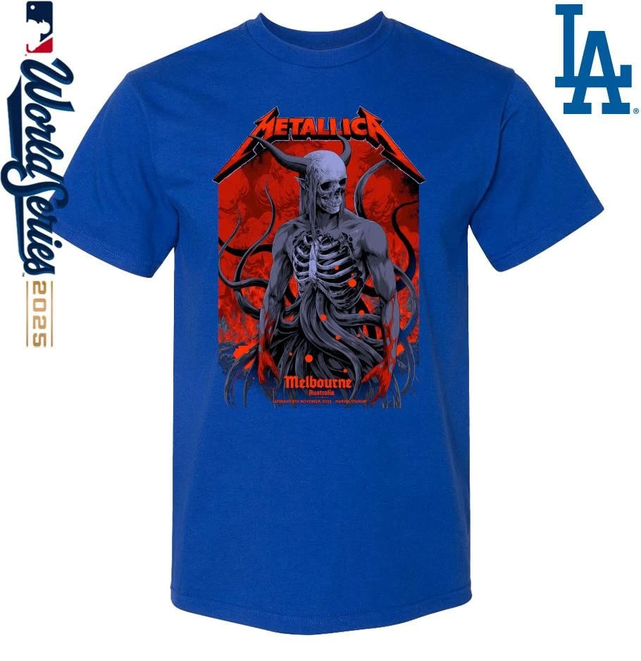 Official Metallica Ken Taylor’s M72 Melbourne Pop-Up Shop exclusive poster Merch T-Shirt