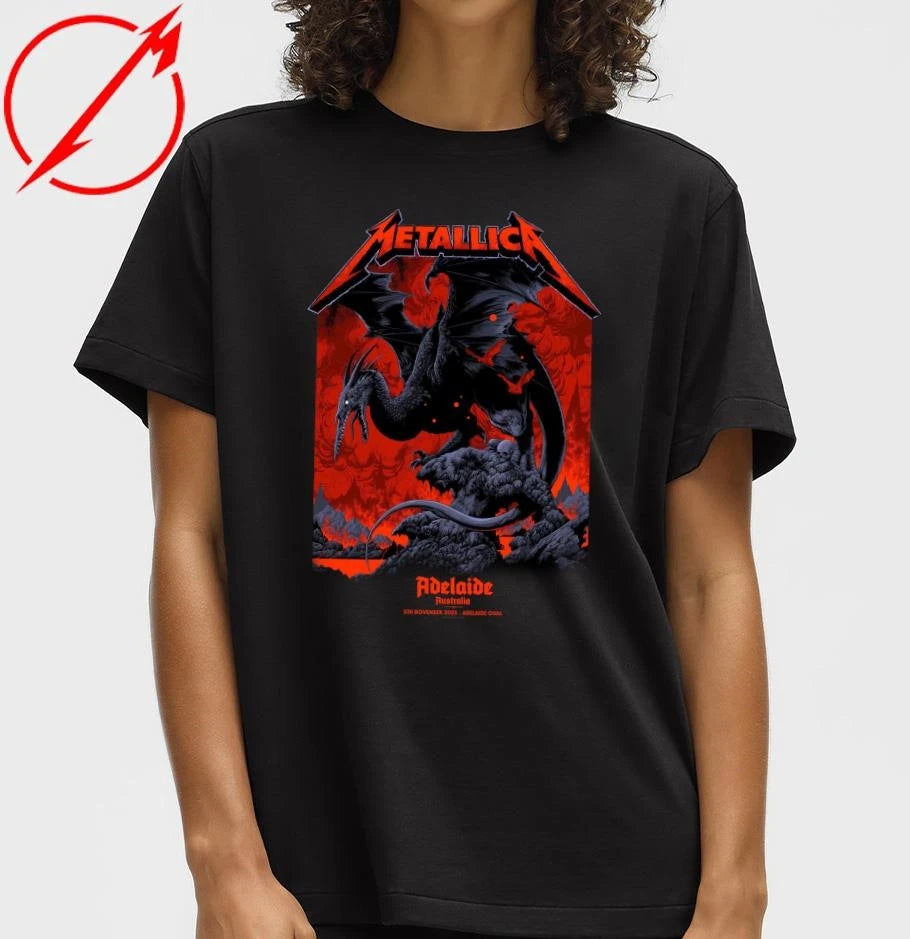 Official Metallica M72 Adelaide Australia 2025 Event T-Shirt