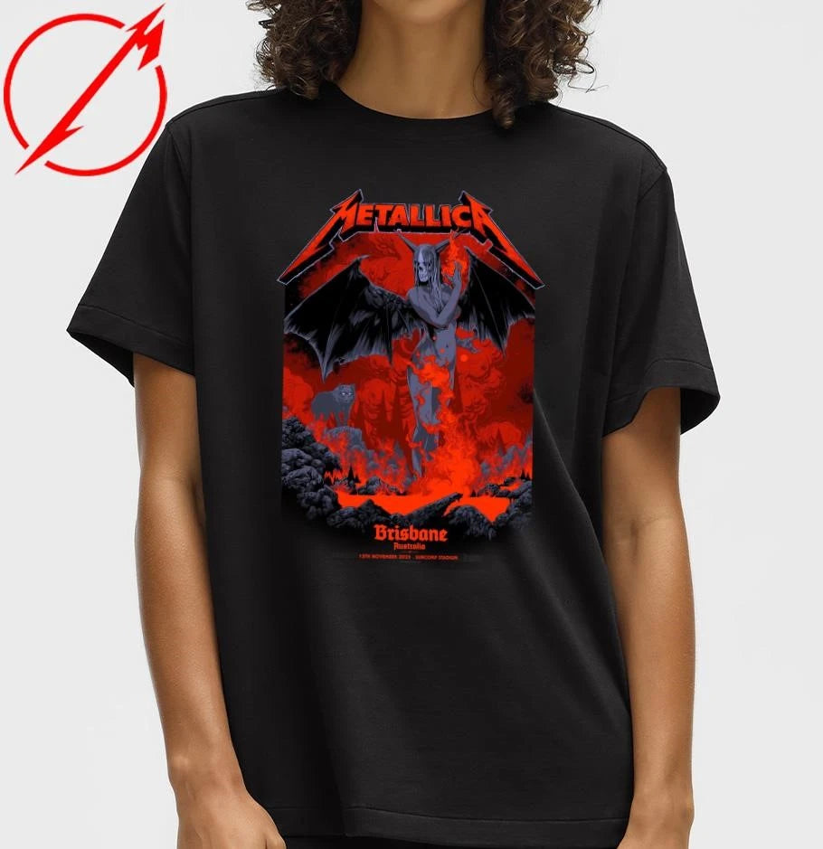 Official Metallica M72 Brisbane Australia Pop Up Shop Limited T-Shirt