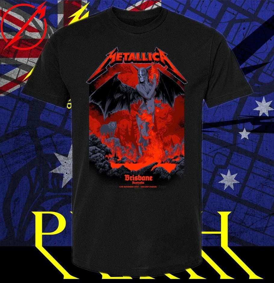 Official Metallica M72 Brisbane Pop Up Shop Tee By Ken Taylor On November 12 2025 Brisbane Australia Limited T-Shirt
