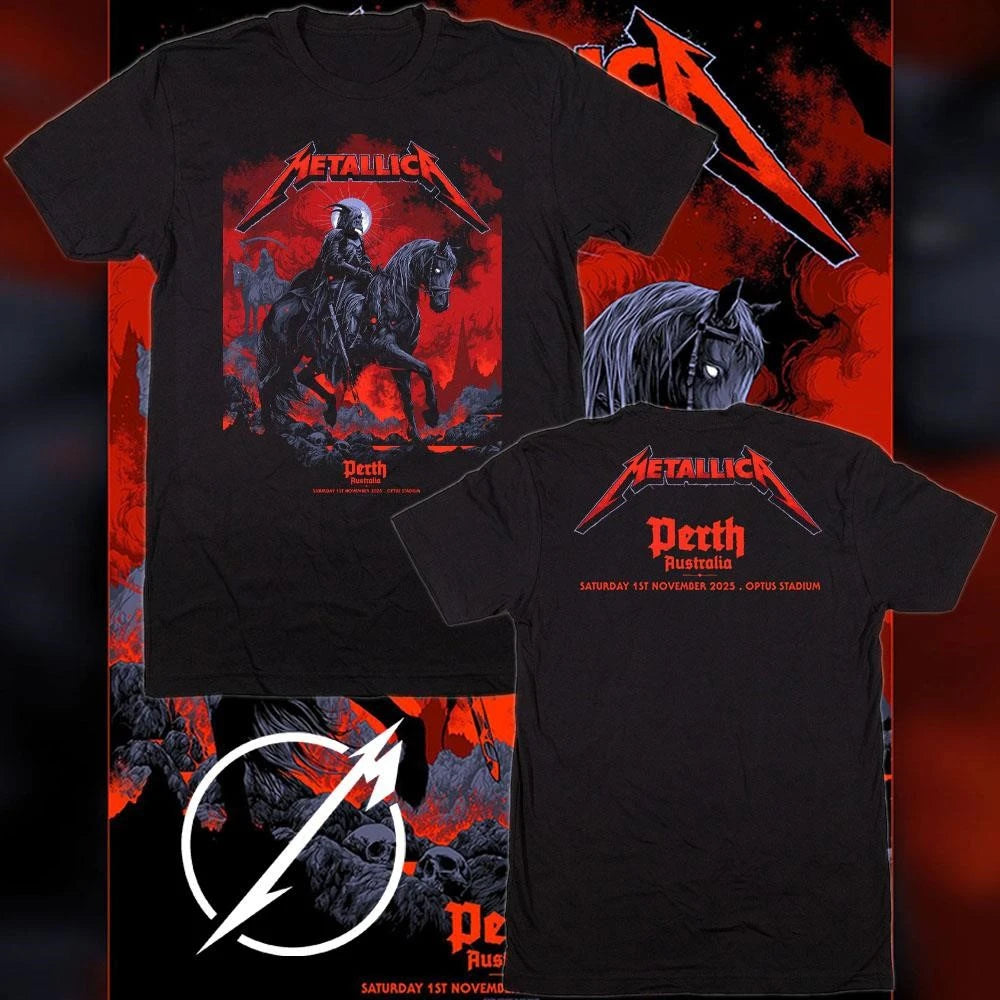 Official Metallica M72 Perth Pop-Up Shop 2025 T-Shirt