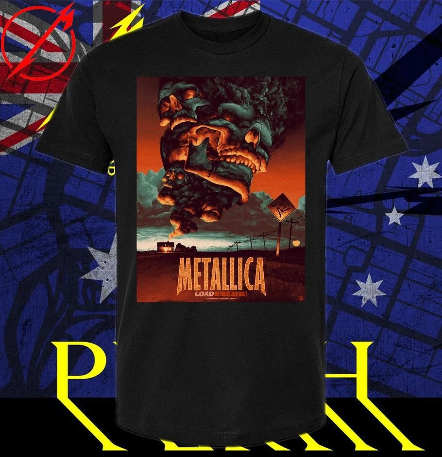 Official Metallica The House Jack Built The Load Poster Series Artist Max Loeffler’s T-Shirt