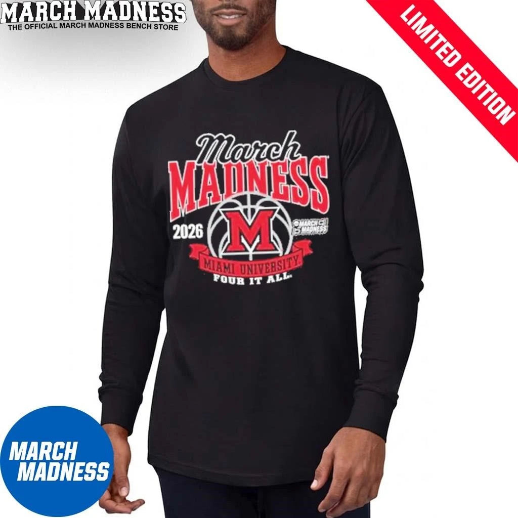 Official Miami RedHawks 2026 NCAA Women’s March Madness Bound Shirt