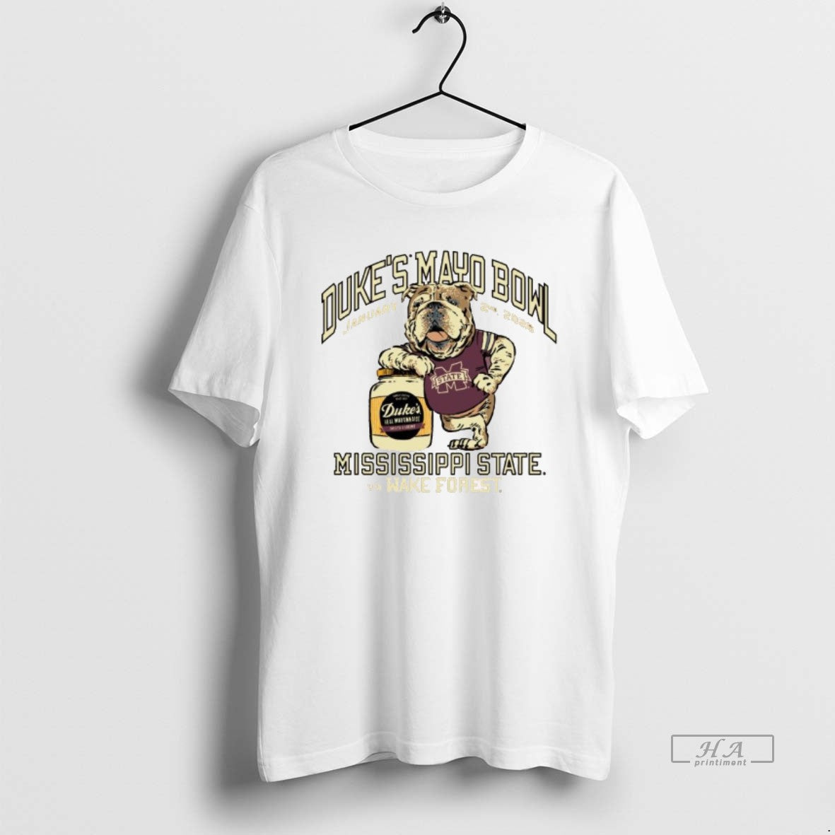 Official Mississippi State Vs Wake Forest Dukes Mayo Bowl Jan 2nd 2026 Mascot T-Shirts, Hoodie, Sweatshirt | HypeCrazeTee.com