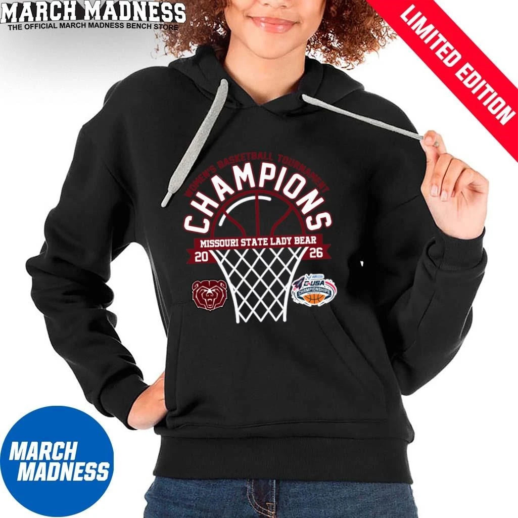 Official Missouri State Lady Bear 2026 C-USA Women’s Basketball Tournament Champions Shirt