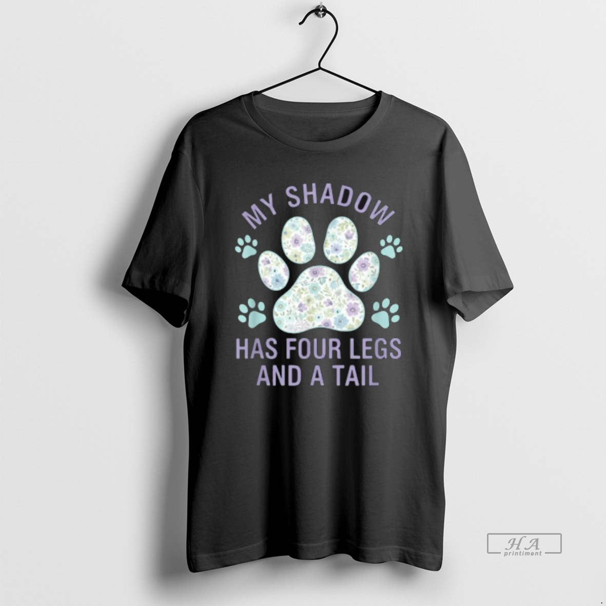 Official My Shadow Has Four Legs And A Tail Dog Lover T-Shirts, Hoodie, Sweatshirt | HypeCrazeTee.com