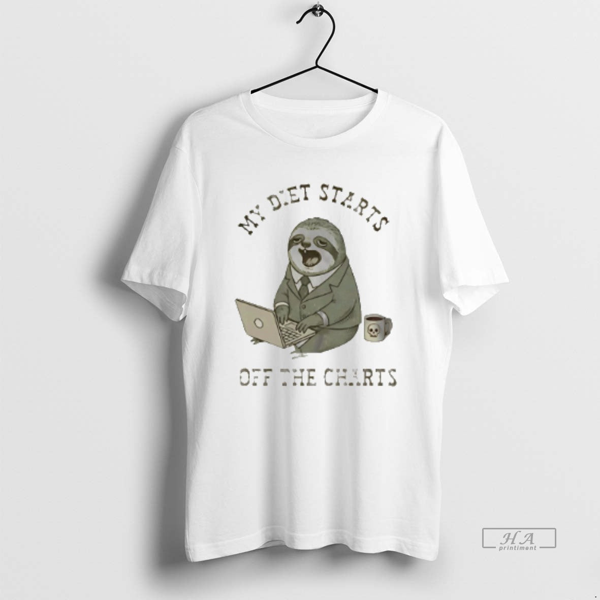 Official My Diet Starts Off The Charts Sloth T-Shirts, Hoodie, Sweatshirt | HypeCrazeTee.com