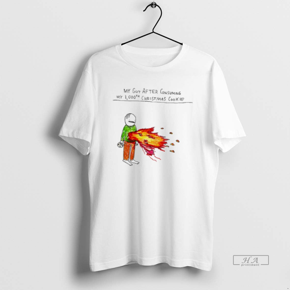 Official My Gut After Consuming My 1000th Christmas Cookie T-Shirts, Hoodie, Sweatshirt | HypeCrazeTee.com