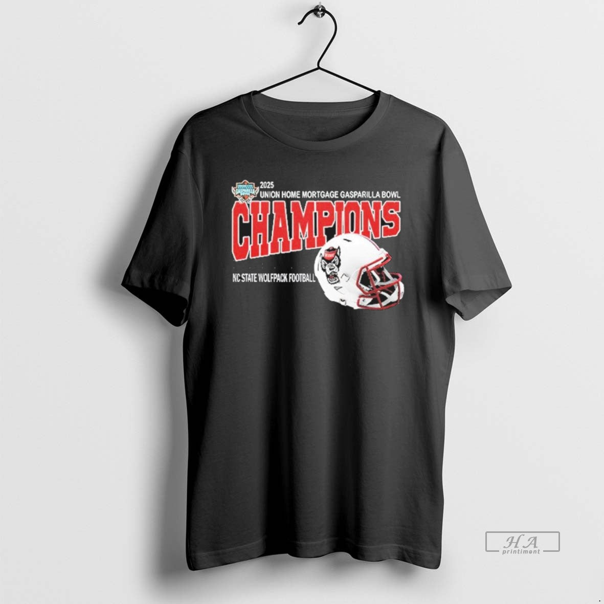 Official Nc State Wolfpack 2025 Gasparilla Bowl Champions Helmet T-Shirts, Hoodie, Sweatshirt | HypeCrazeTee.com