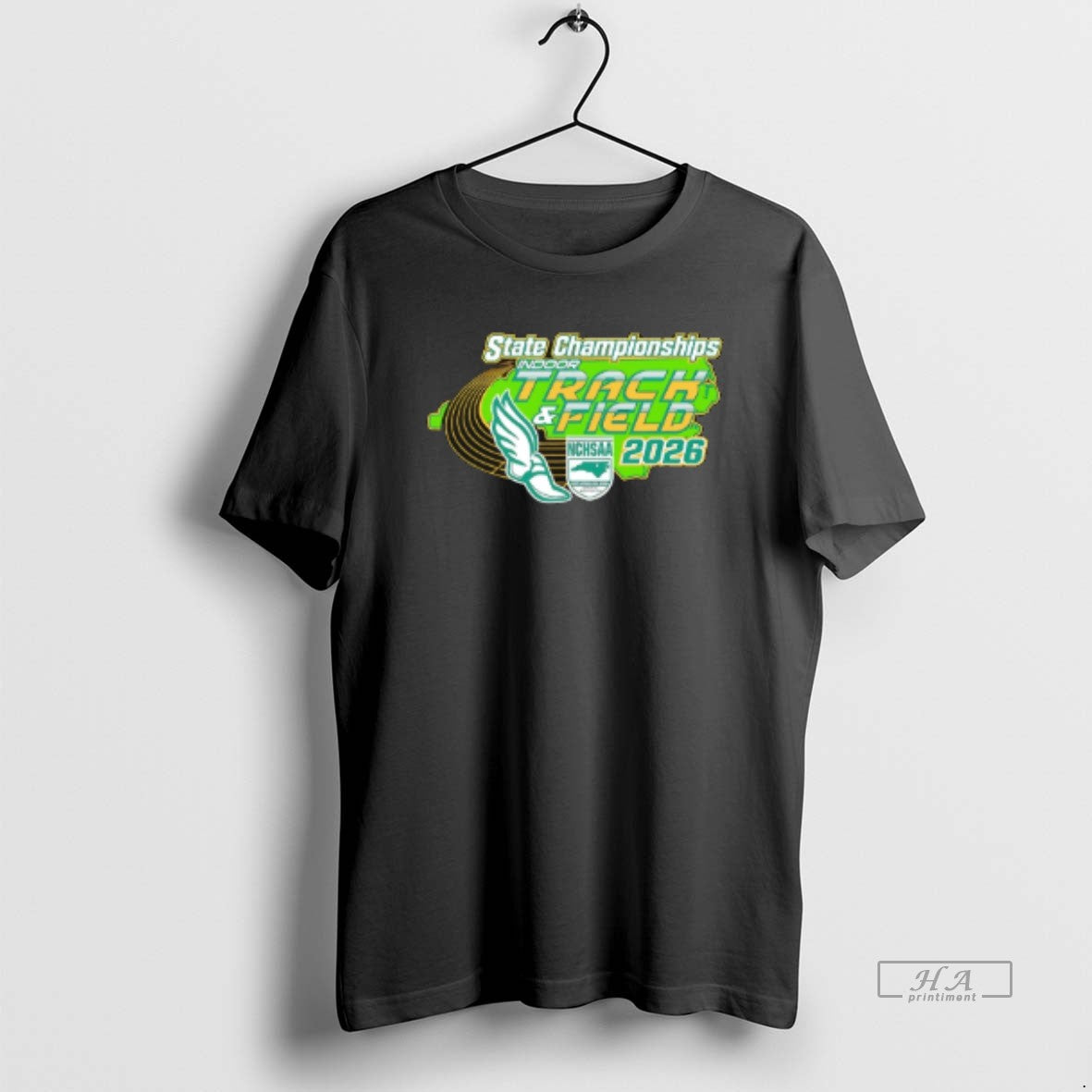 Official Nchsaa Indoor Track And Field States Championships 2026 Logo T-Shirts, Hoodie, Sweatshirt | HypeCrazeTee.com