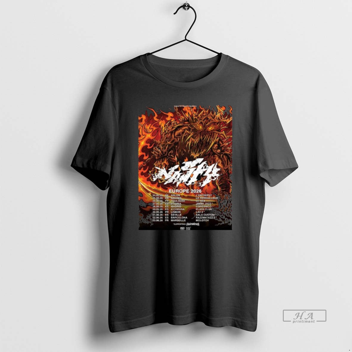 Official Nasty Europe Tour 2026 T-Shirts, Hoodie, Sweatshirt | HypeCrazeTee.com