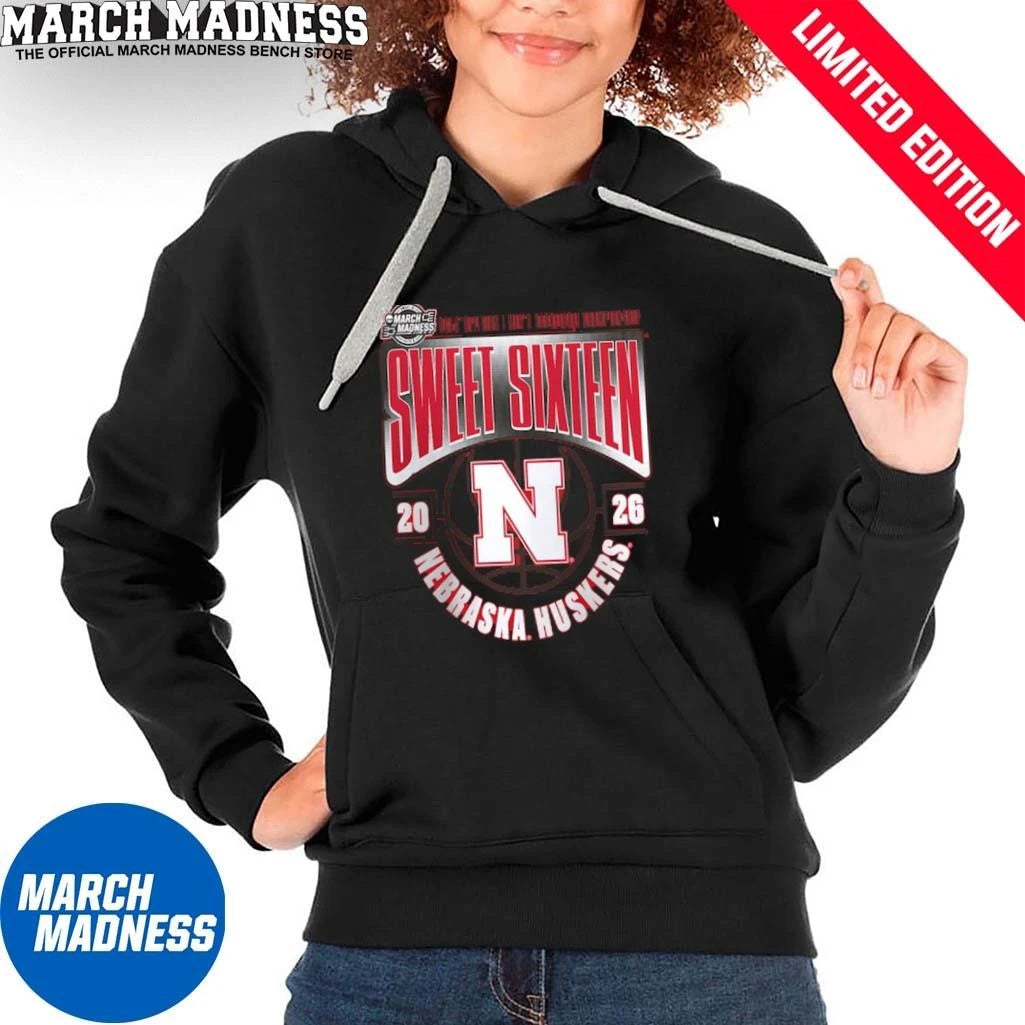 Official Nebraska Huskers Sweet 16 NCAA DI Men’s Basketball Tournament March Madness 2026 T-Shirt