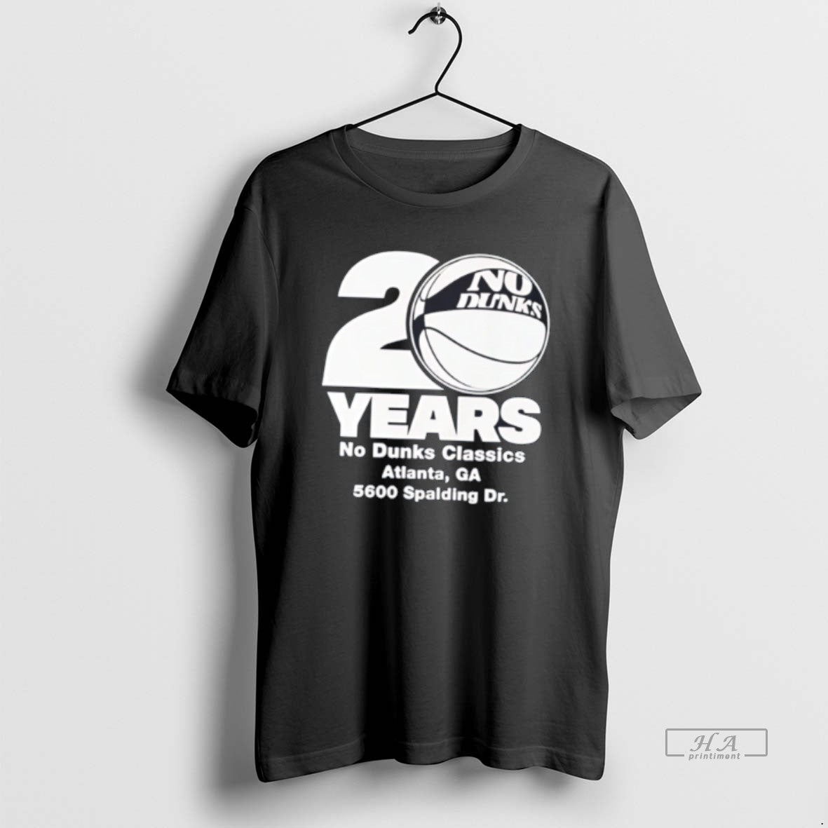 Official No Dunks 20th Anniversary Atlanta Ga 5600 Spalding Dr Tee Hoodie, Sweatshirt | HypeCrazeTee.com