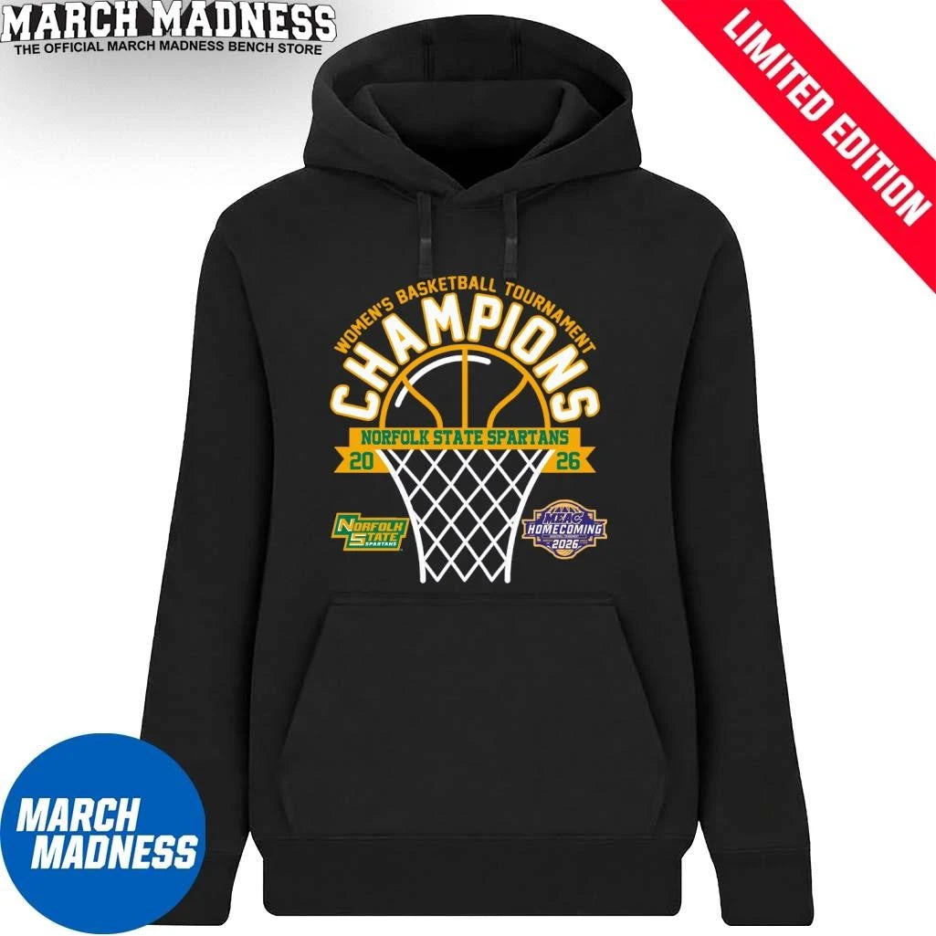 Official Norfolk State Spartans 2026 MEAC Women’s Basketball Tournament Champions Shirt