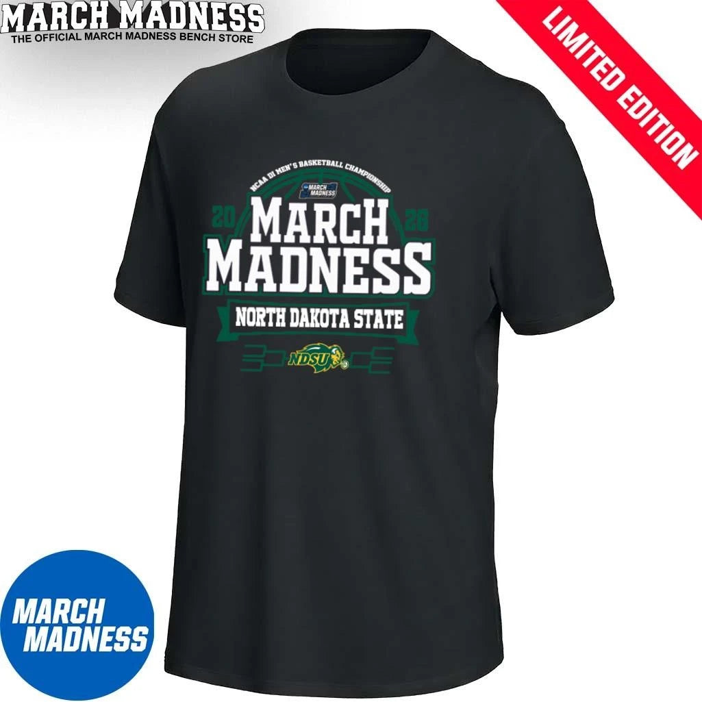 Official North Dakota State Jackrabbits March Madness NCAA Men’s Basketball 2026 T-Shirt