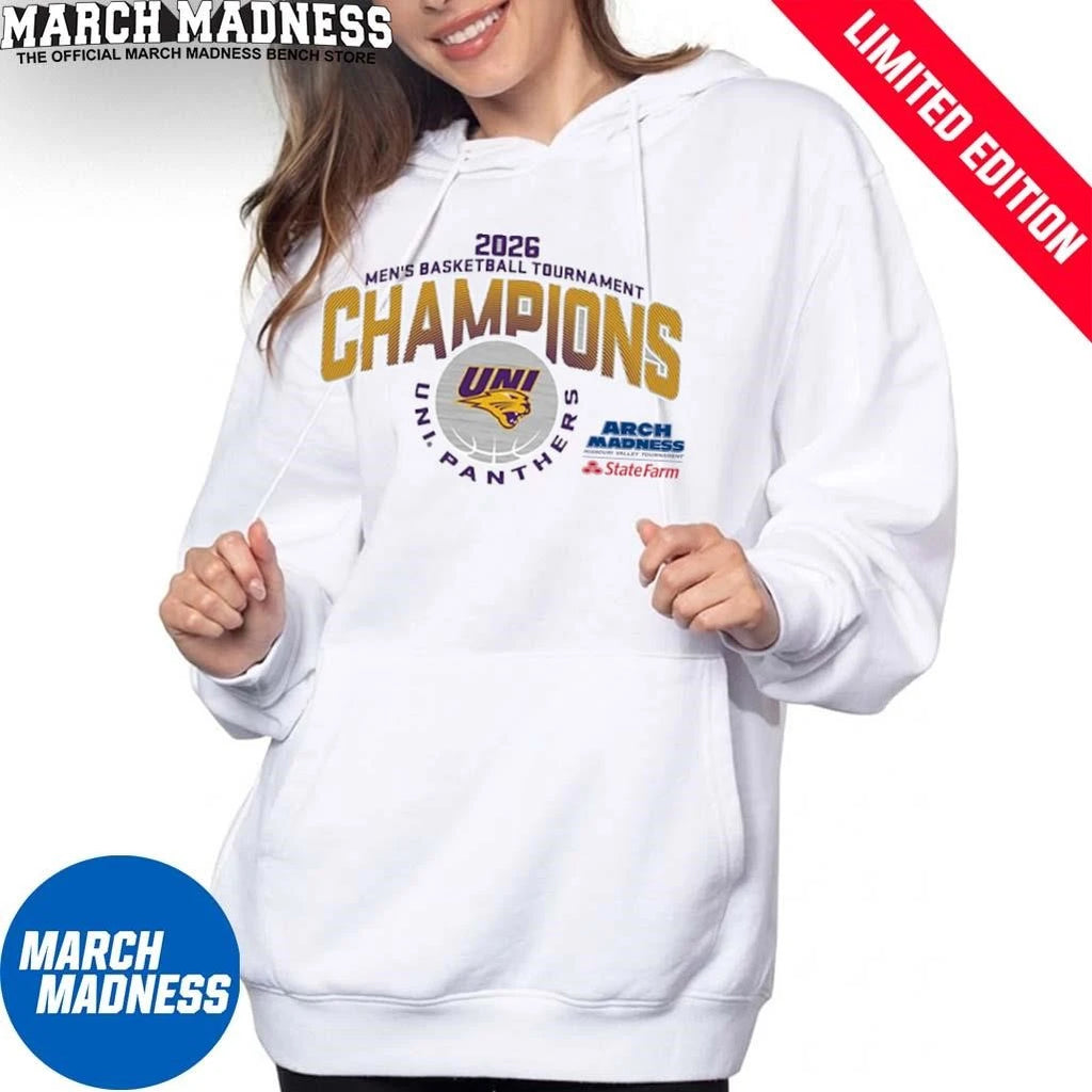 Official Northern Iowa Panthers MVC Men’s Basketball Tournament Champions T-Shirt