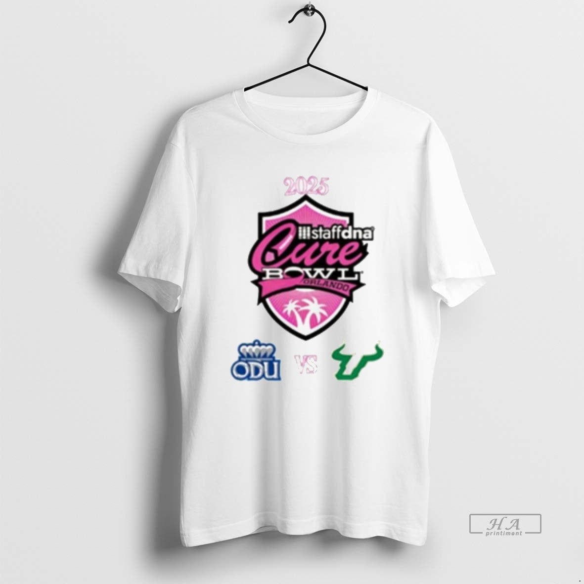Official Old Dominion Monarchs Vs South Florida Bulls 2025 Staffdna Cure Bowl T-Shirts, Hoodie, Sweatshirt | HypeCrazeTee.com