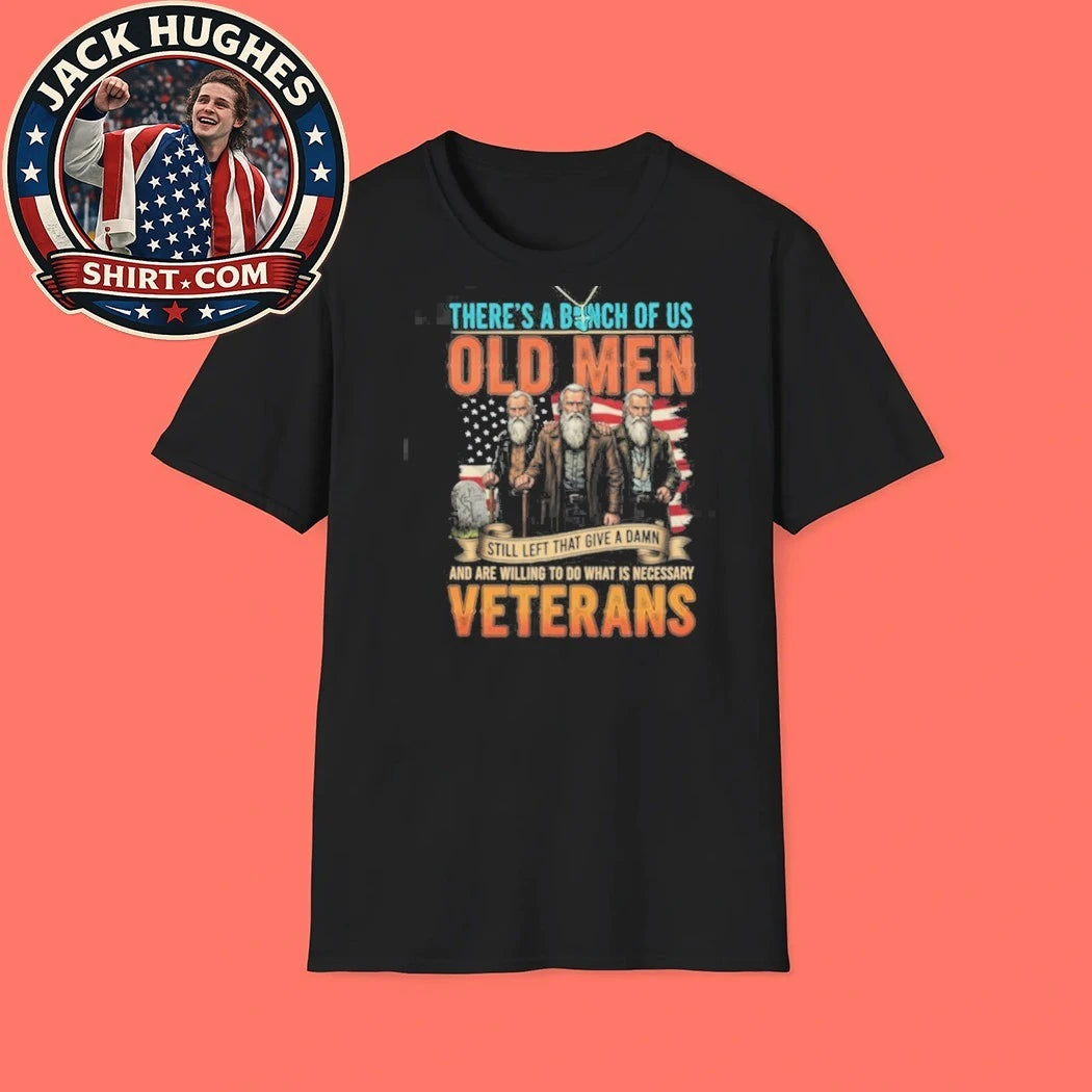 Official Old Men Veterans Still Give A Damn American Flag Shirt