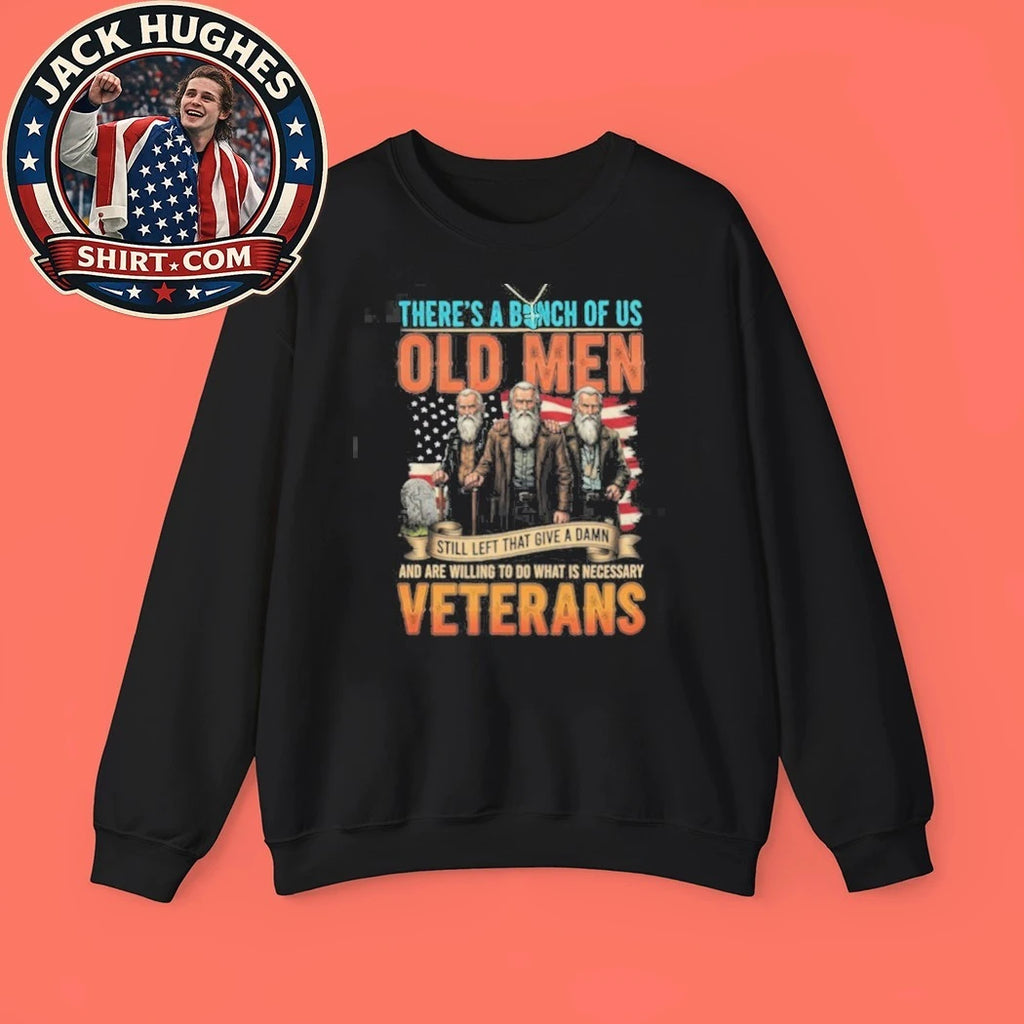 Official Old Men Veterans Still Give A Damn American Flag Shirt