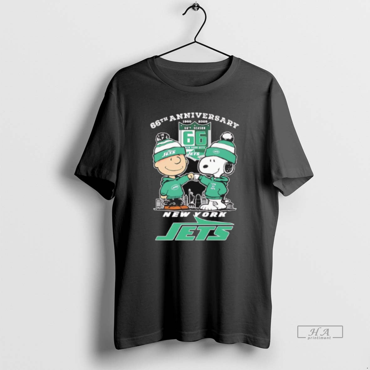 Official Peanuts X New York Jets 1960 2025 66th Anniversary T-Shirts, Hoodie, Sweatshirt | HypeCrazeTee.com