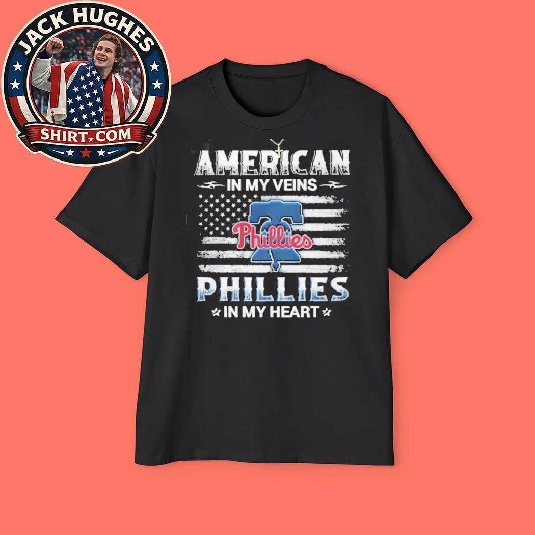 Official Philadelphia Phillies American In My Veins Liberty Bell Pride Shirt