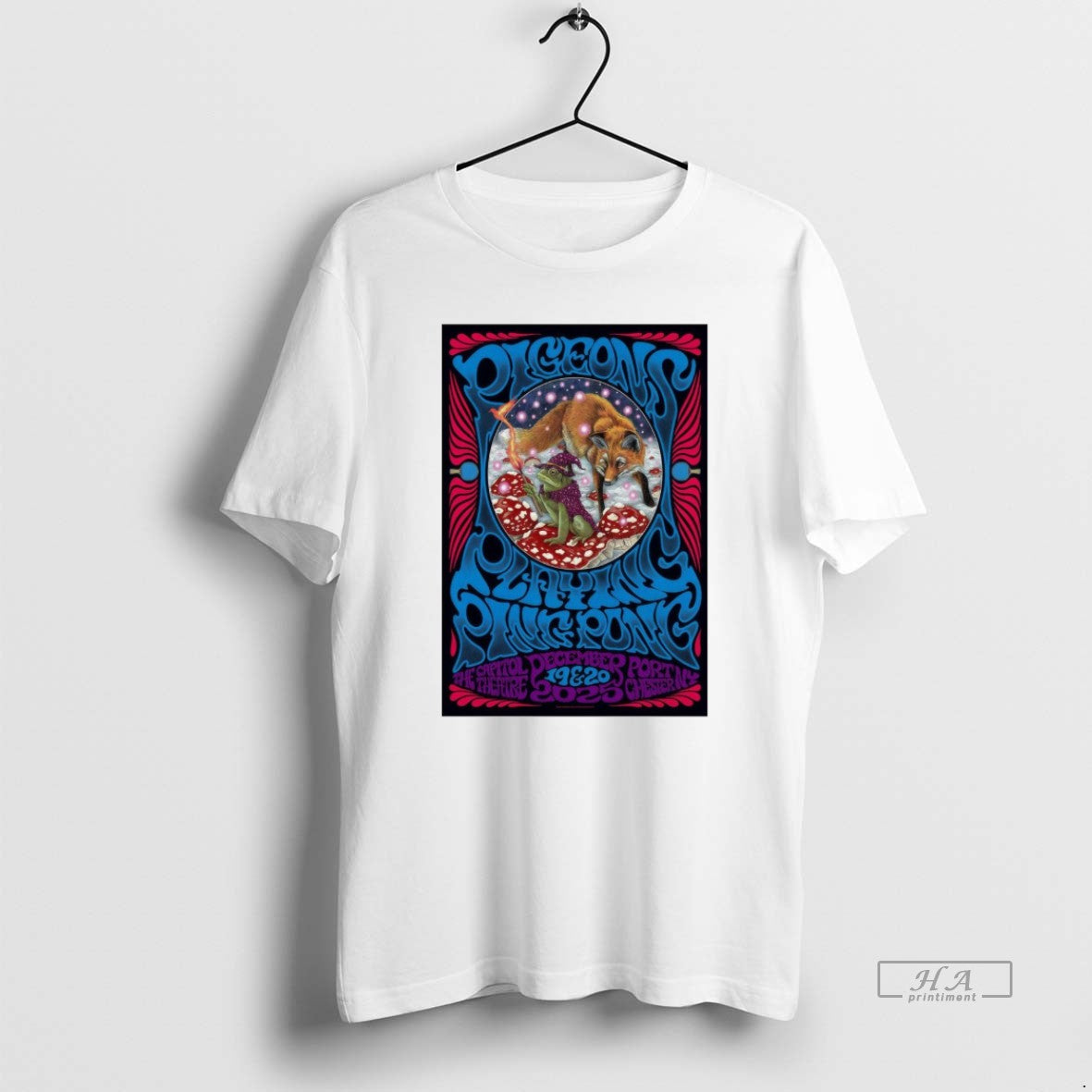 Official Pigeons Playing Ping Pong Event Port Chester Ny December 19 20 2025 T-Shirts, Hoodie, Sweatshirt | HypeCrazeTee.com