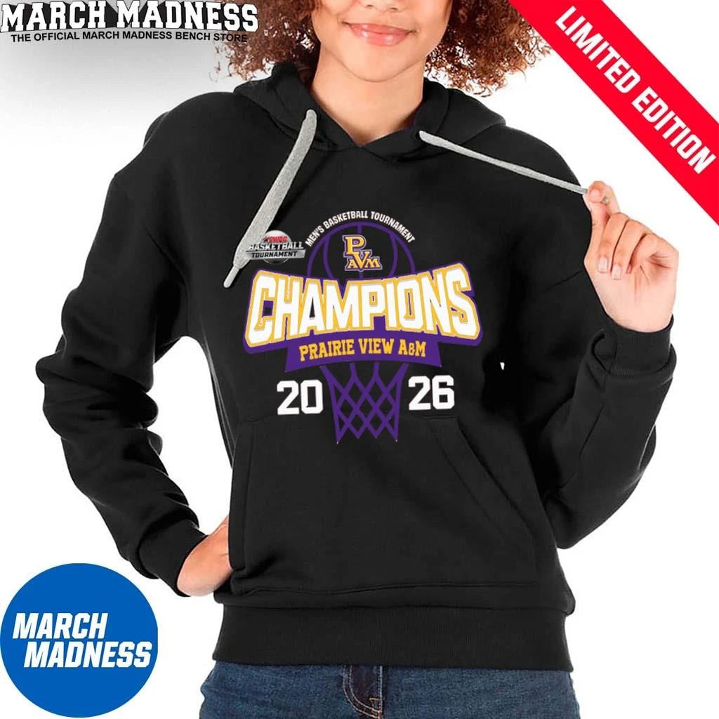 Official Prairie View A&amp;M Panthers 2026 SWAC Men’s Basketball Tournament Champions Shirt