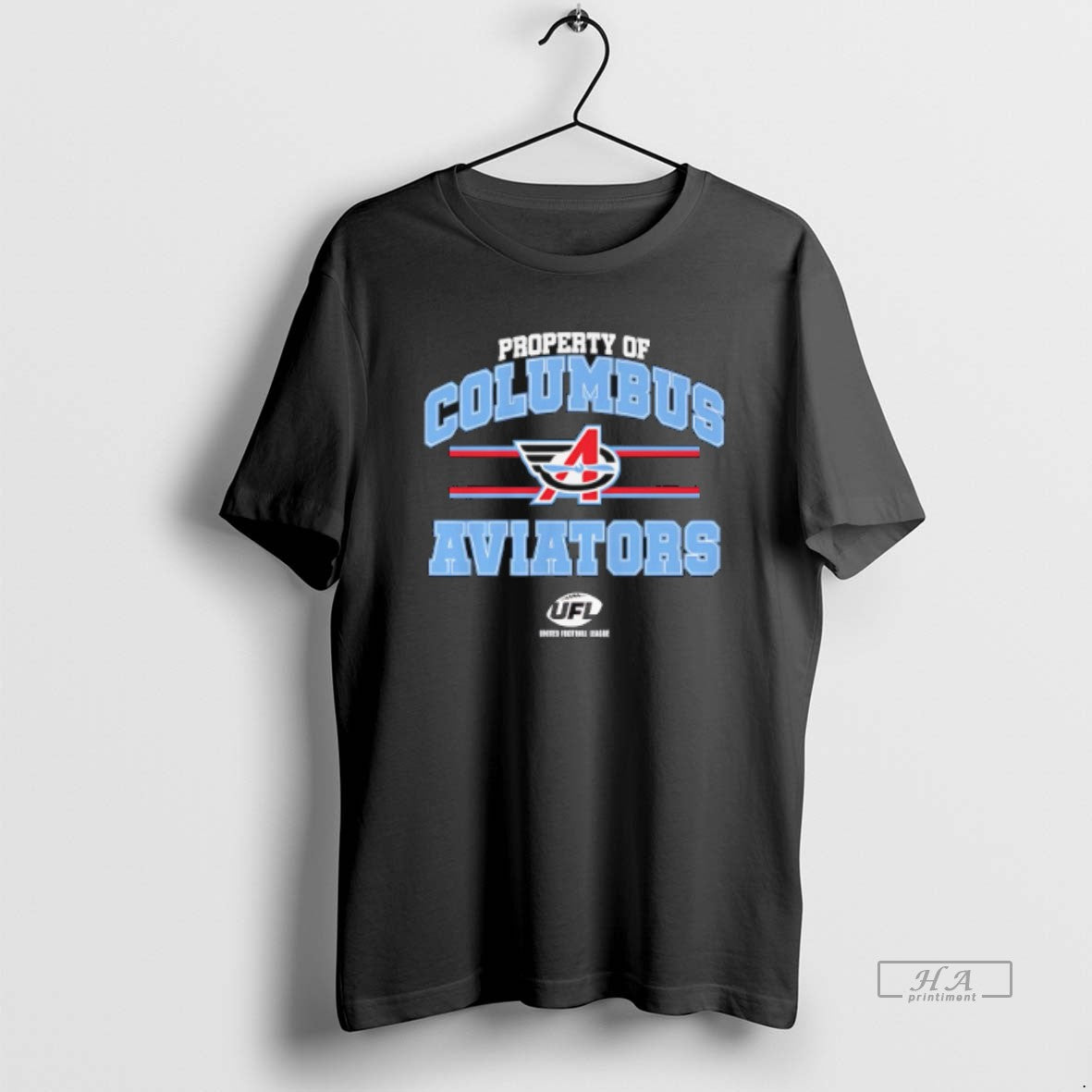 Official Property Of Columbus Aviators 2025 Ufl T-Shirts, Hoodie, Sweatshirt | HypeCrazeTee.com
