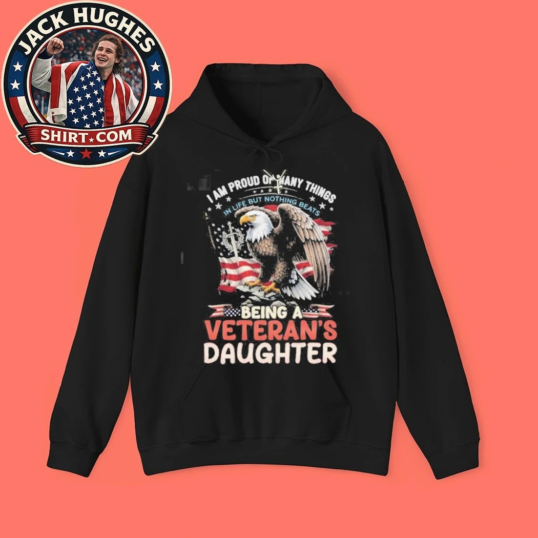 Official Proud Veteran #8217 S Daughter American Flag Eagle Shirt