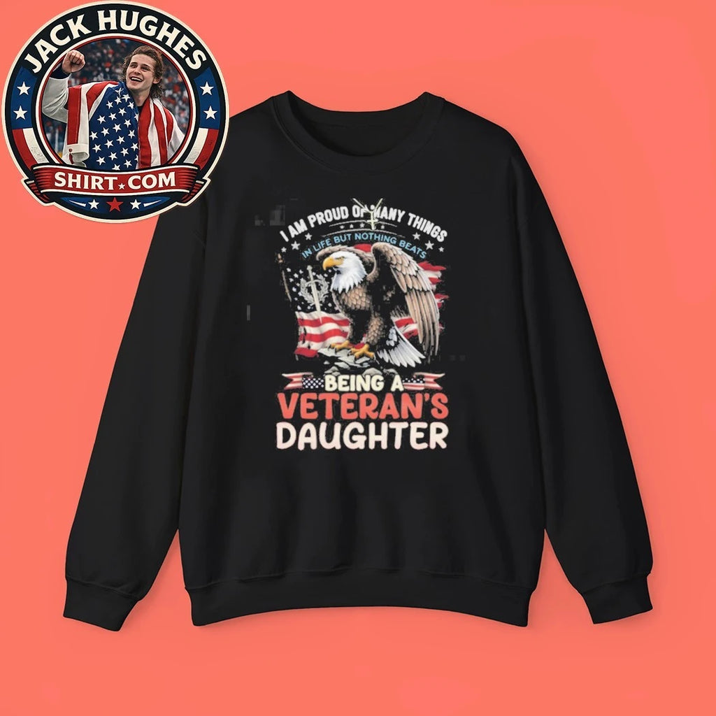 Official Proud Veteran #8217 S Daughter American Flag Eagle Shirt