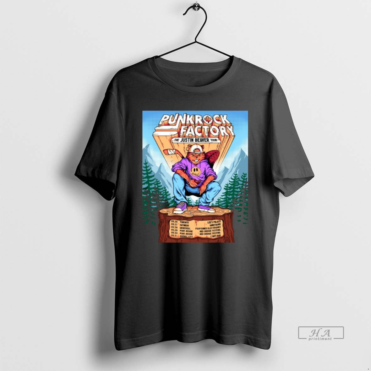 Official Punk Rock Factory The Justin Beaver Tour May 26 31 2026 T-Shirts, Hoodie, Sweatshirt | HypeCrazeTee.com