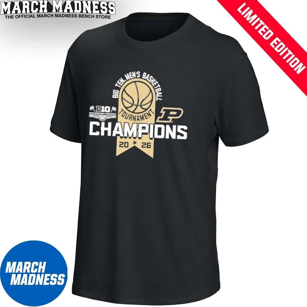 Official Purdue Boilermakers Big Ten Tourney Champs Official T-Shirt