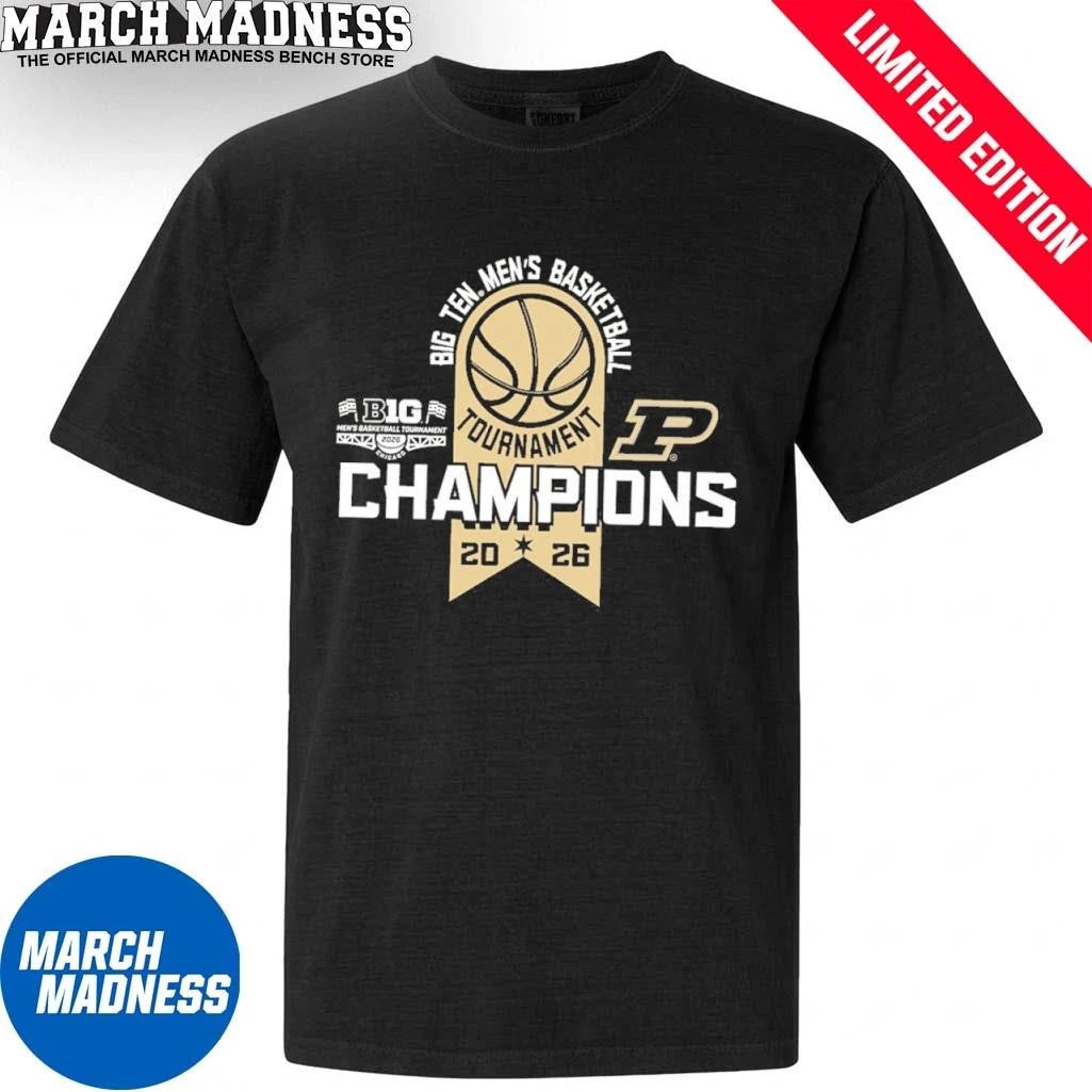 Official Purdue Boilermakers Big Ten Tourney Champs Official T-Shirt