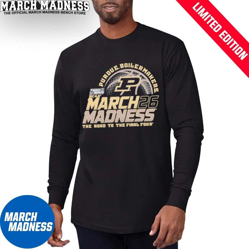 Official Purdue Boilermakers Men’s Basketball 2026 March Madness Bound Shirt