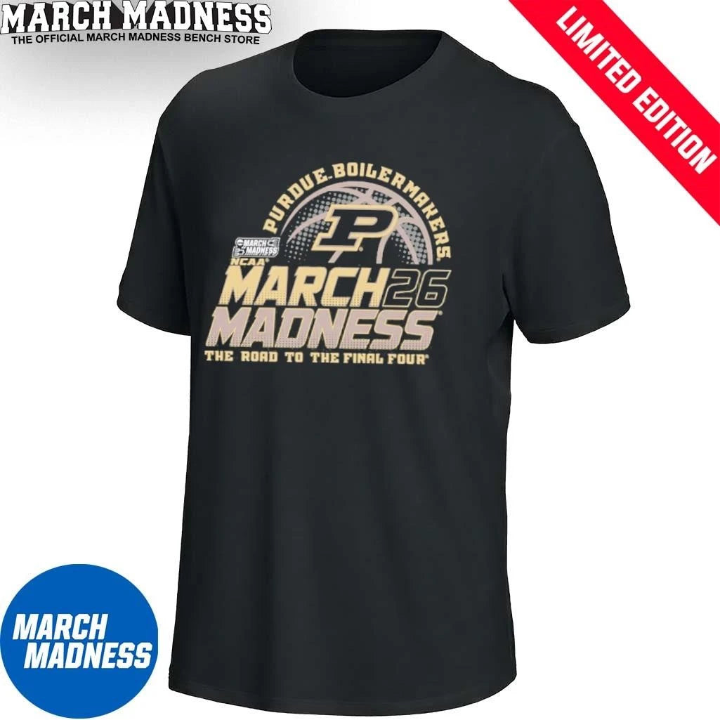 Official Purdue Boilermakers Men’s Basketball 2026 March Madness Bound Shirt