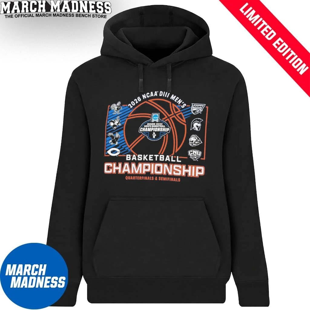Official Quarterfinals, Semifinals 2026 NCAA Division III Men’s Basketball Championship T-Shirt