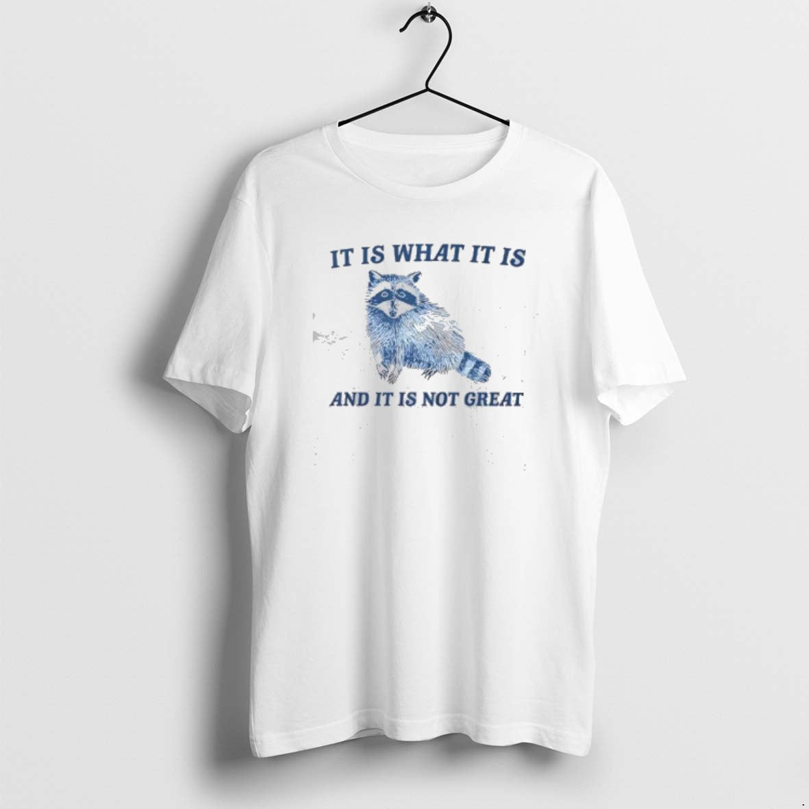 Official Raccoon It Is What It Is And It Is Not Great Vintage T-Shirts, Hoodie, Sweatshirt | HypeCrazeTee.com
