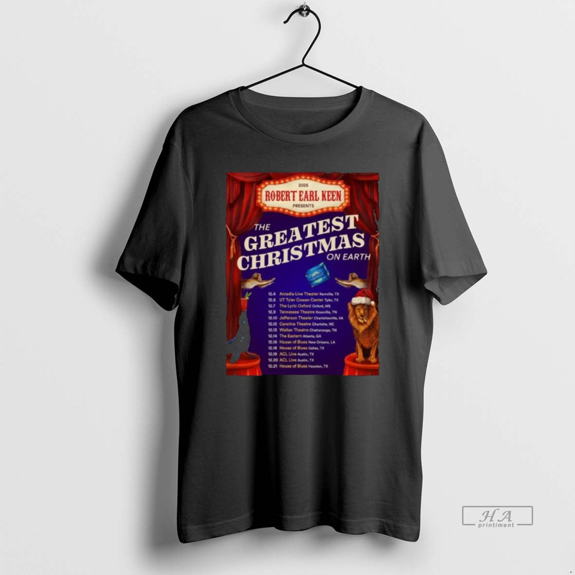 Official Robert Earl Keen The Greatest Christmas On Earth December 2025 T-Shirts, Hoodie, Sweatshirt | HypeCrazeTee.com