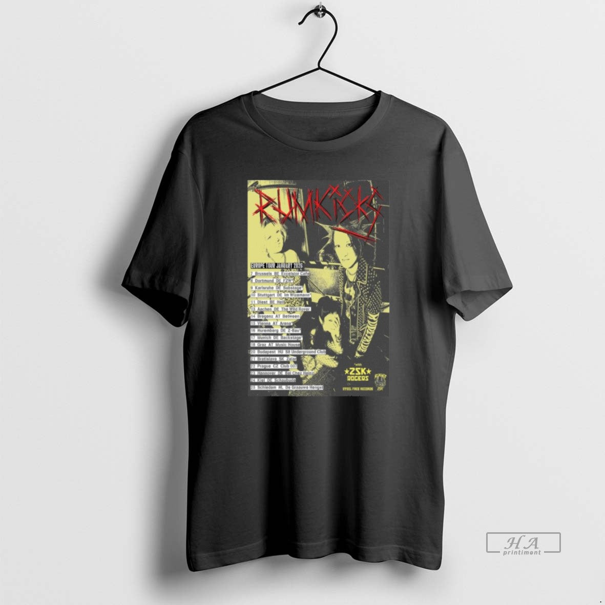 Official Rumkicks Europe Tour January 2026 T-Shirts, Hoodie, Sweatshirt | HypeCrazeTee.com