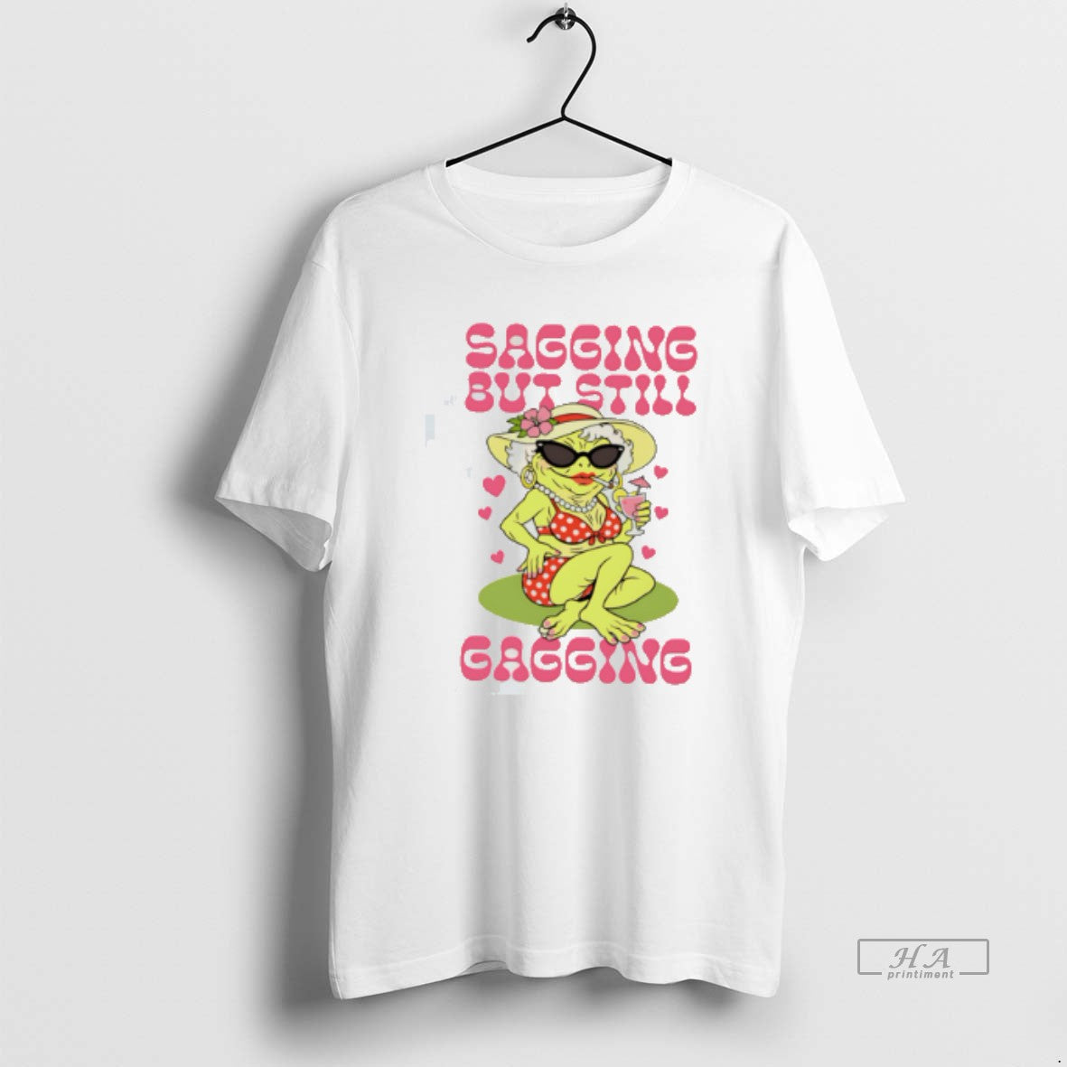 Official Sagging But Still Gagging Lady Frog Tee Hoodie, Sweatshirt | HypeCrazeTee.com