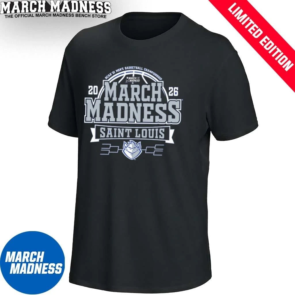 Official Saint Louis Billikens 2026 NCAA Men’s Basketball March Madness Bound Shirt