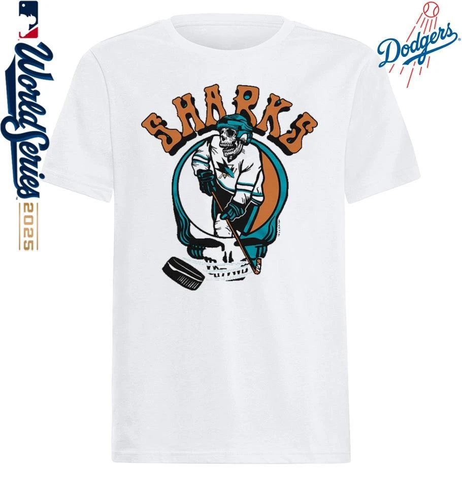 Official San Jose Sharks Homage Grateful Dead T-Shirt
