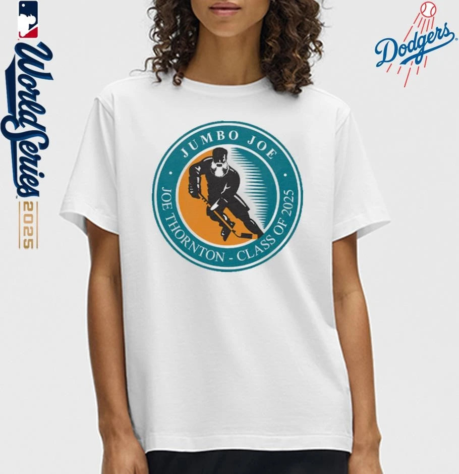 Official San Jose Sharks Jumbo Hall of Fame Class of 2025 T-Shirt