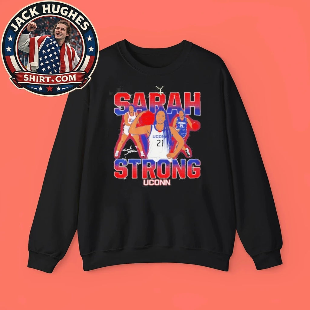 Official Sarah Strong Uconn Huskies Basketball Player Shirt