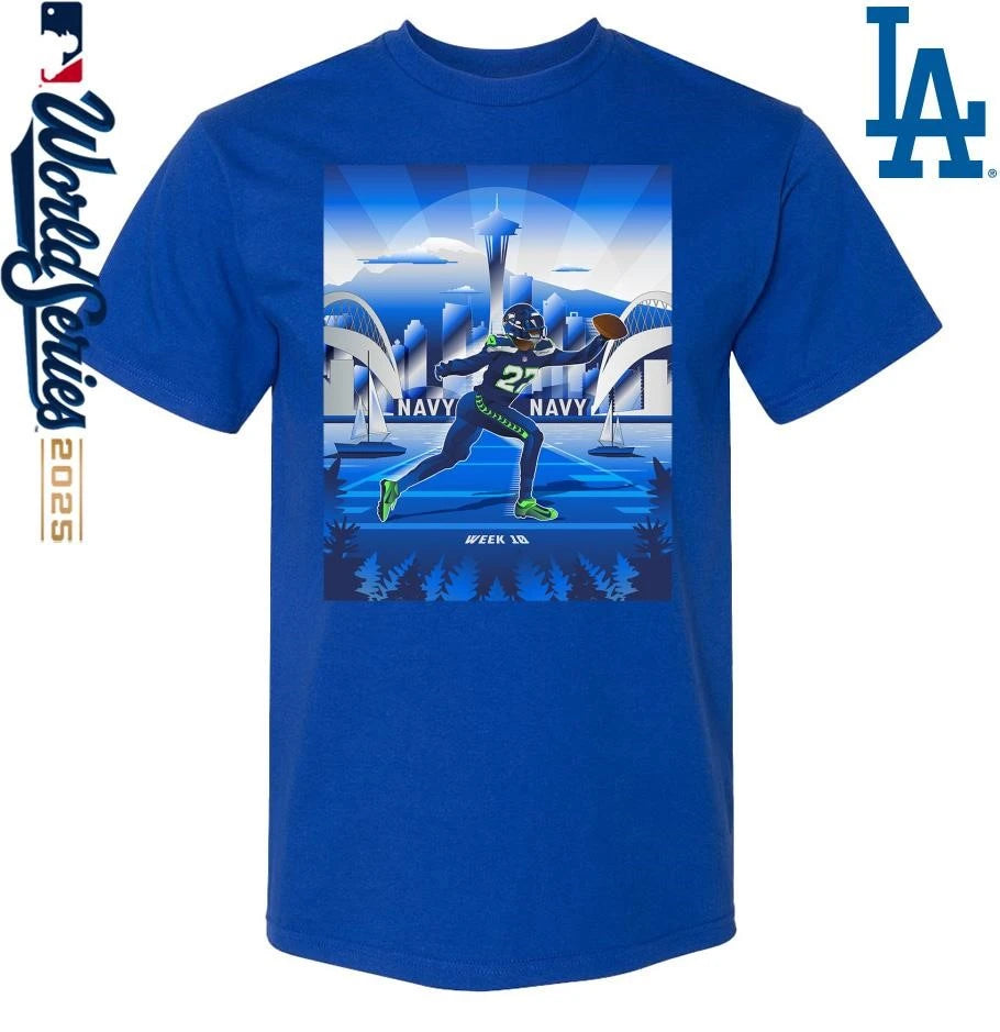 Official Seahawks vs. Cardinals Week 10 2025 Reveal Uniform Combo T-Shirt