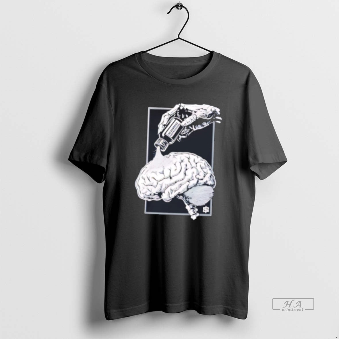 Official Seasonal Depression Skeletal Hand Brain Tee Hoodie, Sweatshirt | HypeCrazeTee.com