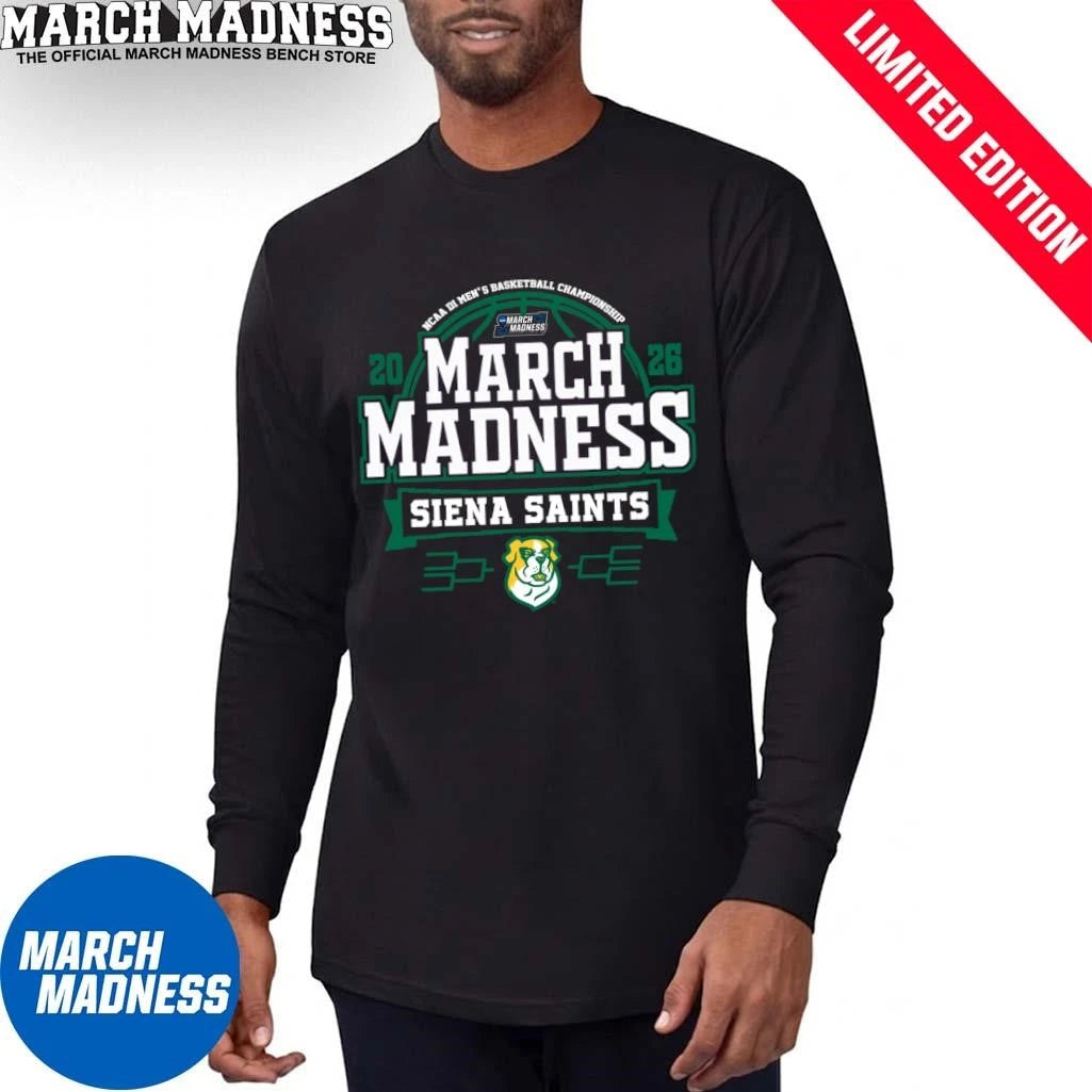 Official Siena Saints March Madness NCAA Men’s Basketball 2026 T-Shirt