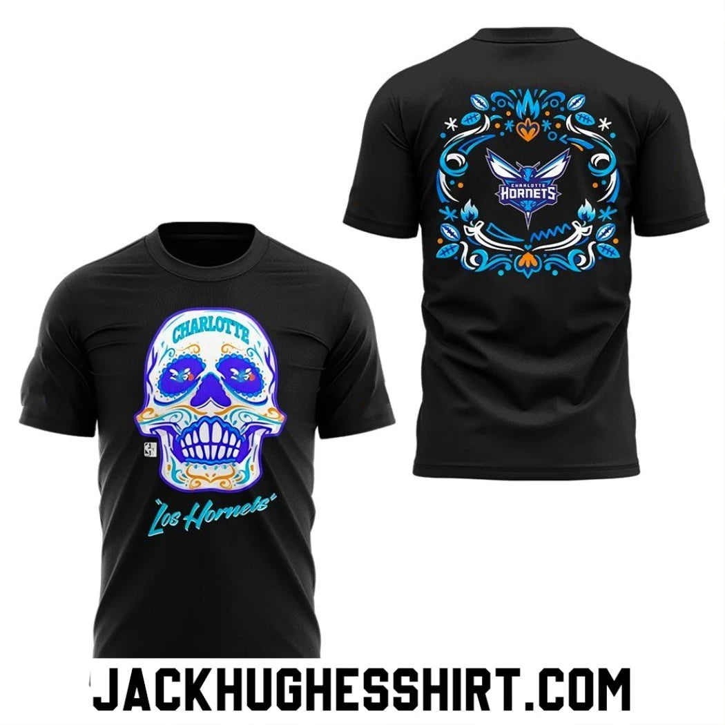 Official Somos Los Hornets Skull Logo Two Sided Shirt