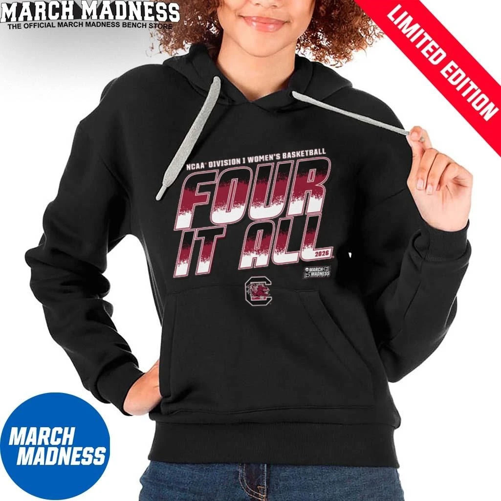 Official South Carolina Women’s Basketball Four It All 2026 March Madness Shirt