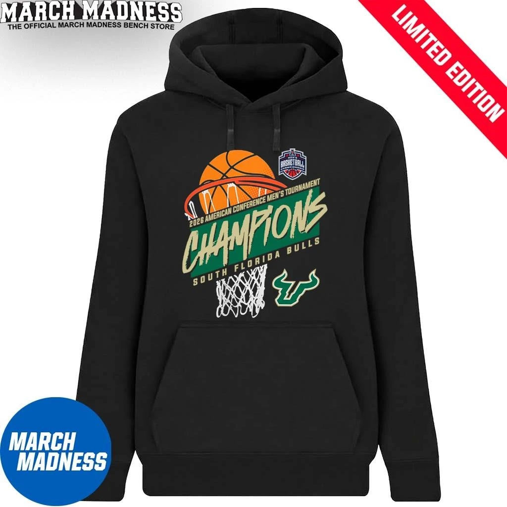 Official South Florida Men’s Basketball American Conference Tournament Champions Basket Shirt